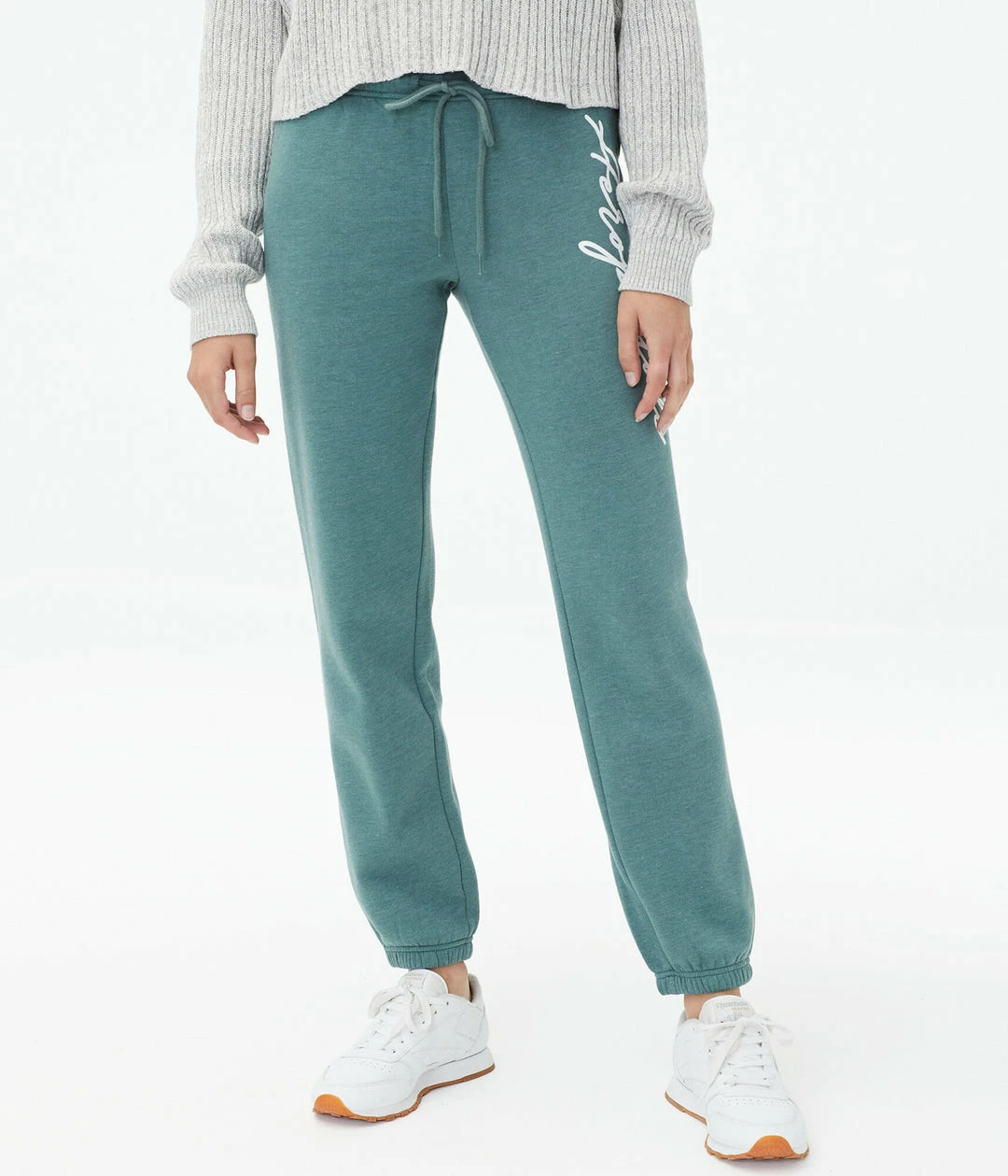 Aeropostale Women's Script Logo Cinched Sweatpants - Image 6