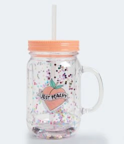 Aeropostale Women's Just Peachy Mason Jar