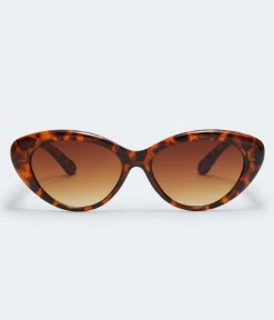 Aeropostale Women's Glitter Tortoiseshell Cateye Sunglasses