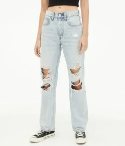 Aeropostale Women's '90S Super High-Rise Baggy Jean